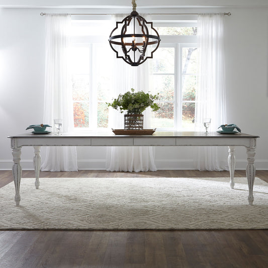 Magnolia Manor - Rectangular Leg Dining Table - White - Hornell Furniture Outlet