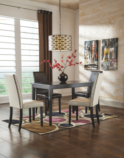 Kimonte - Dark Brown - Rectangular Dining Room Table - Hornell Furniture Outlet