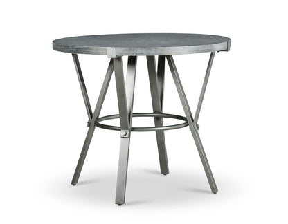Portland - Round Counter Table - Dark Gray - Hornell Furniture Outlet