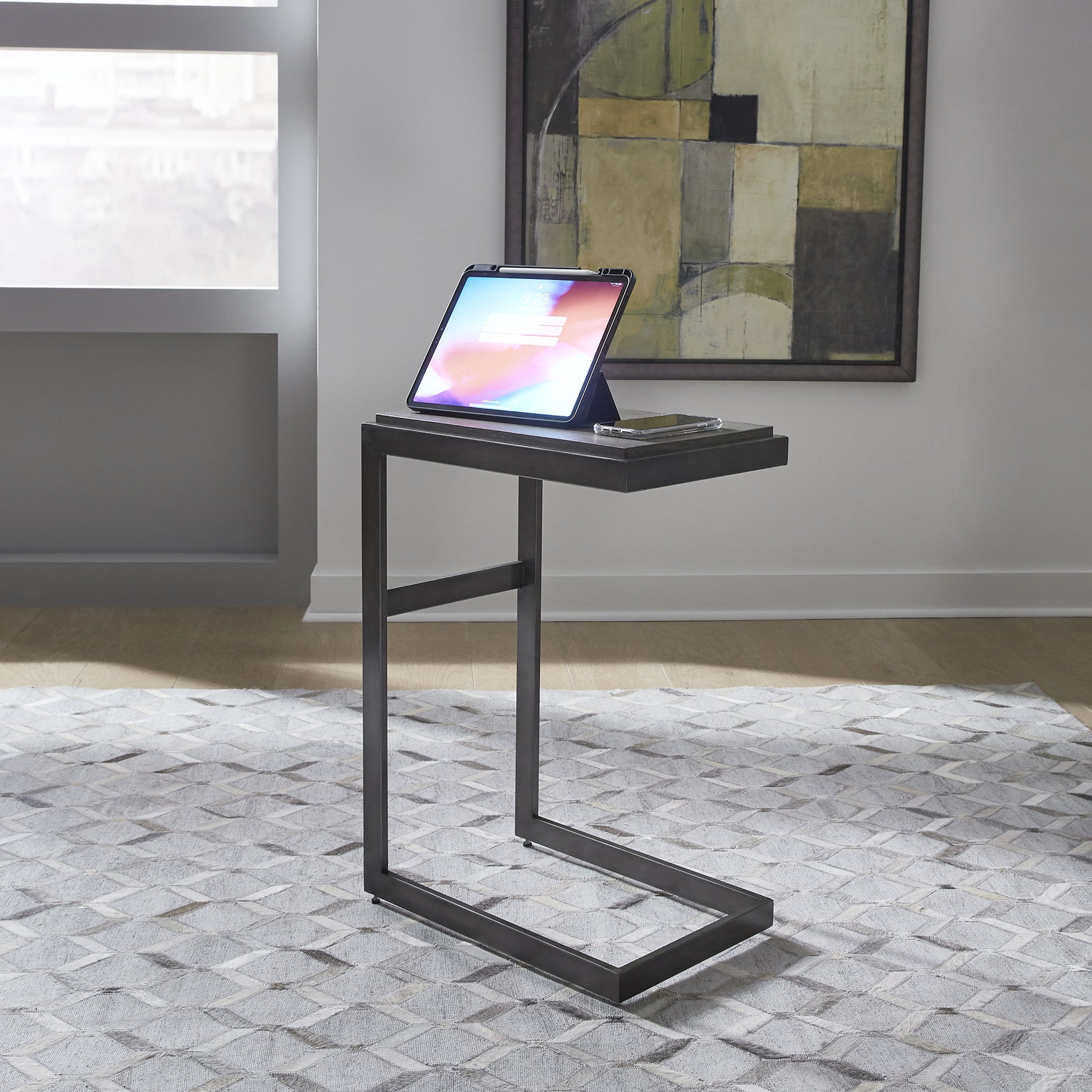 Modern View - Laptop Table - Gray - Hornell Furniture Outlet