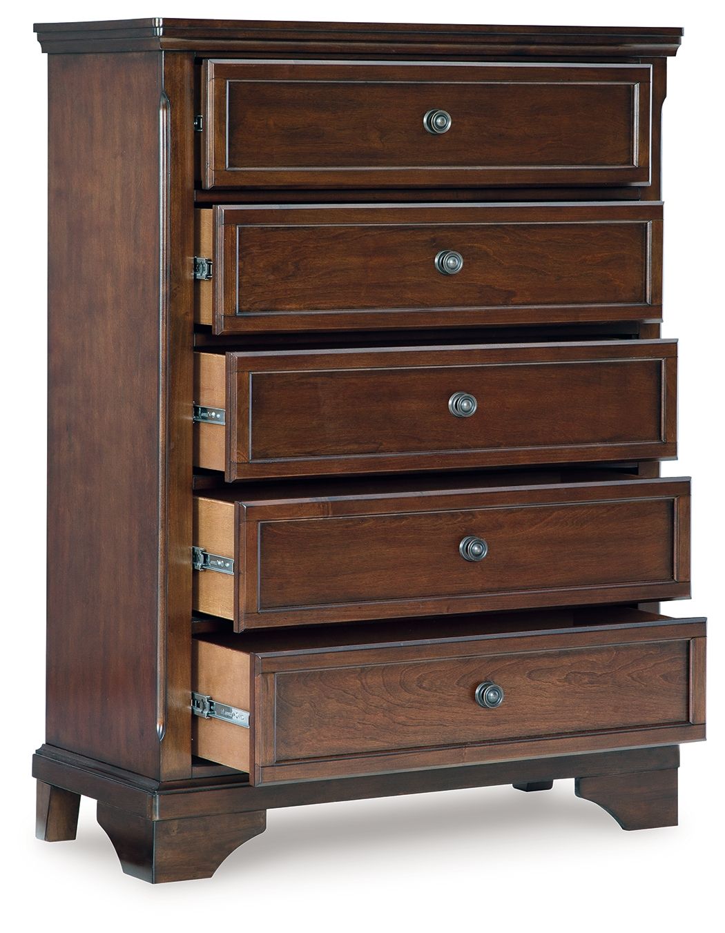 Trellington - Brown - Five Drawer Chest - Hornell Furniture Outlet