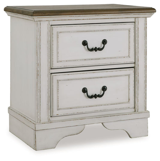 Blendon - Two - tone - Two Drawer Night Stand - Hornell Furniture Outlet