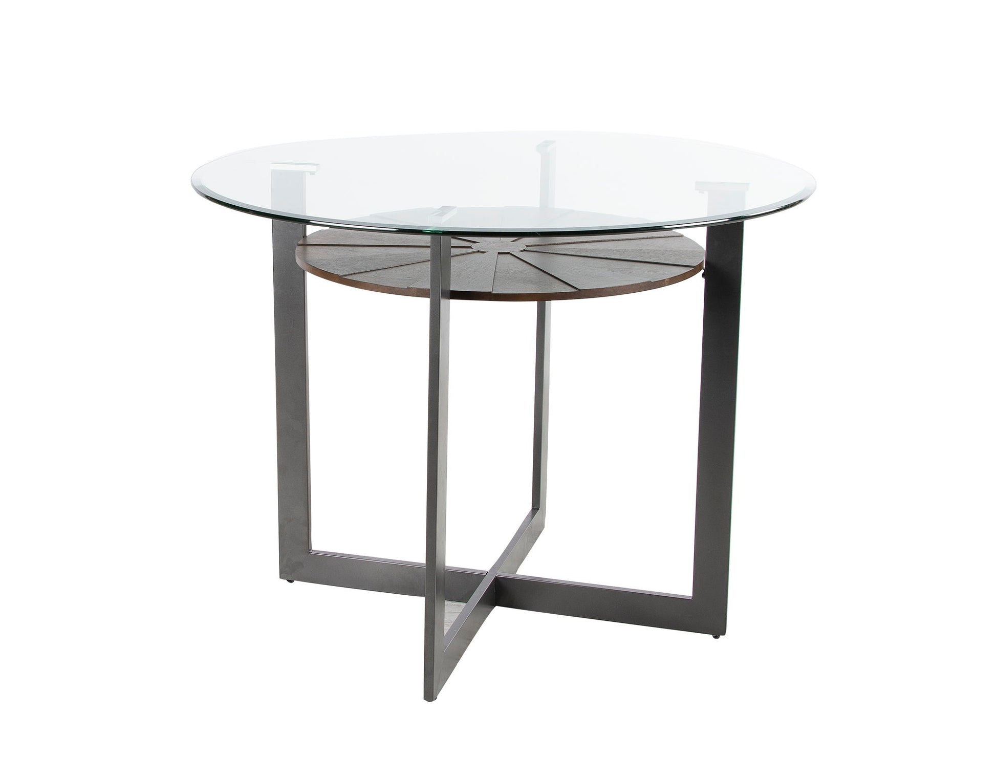 Olson - 5 Piece Counter Dining Set - Dark Gray - Hornell Furniture Outlet