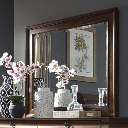 Rustic Traditions - Landscape Mirror - Dark Brown - Hornell Furniture Outlet