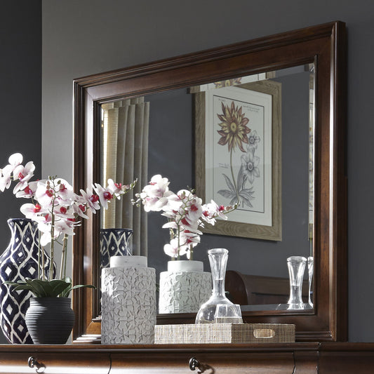 Rustic Traditions - Landscape Mirror - Dark Brown - Hornell Furniture Outlet