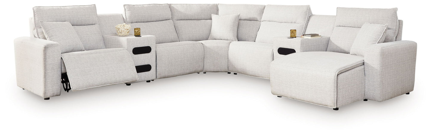 Modmax II - Reclining Sectional - Stone - Hornell Furniture Outlet