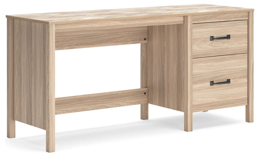 Battelle - Tan - Home Office Desk - Hornell Furniture Outlet