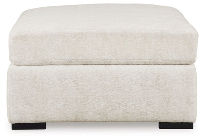 Chessington - Ivory - Oversized Accent Ottoman - Hornell Furniture Outlet