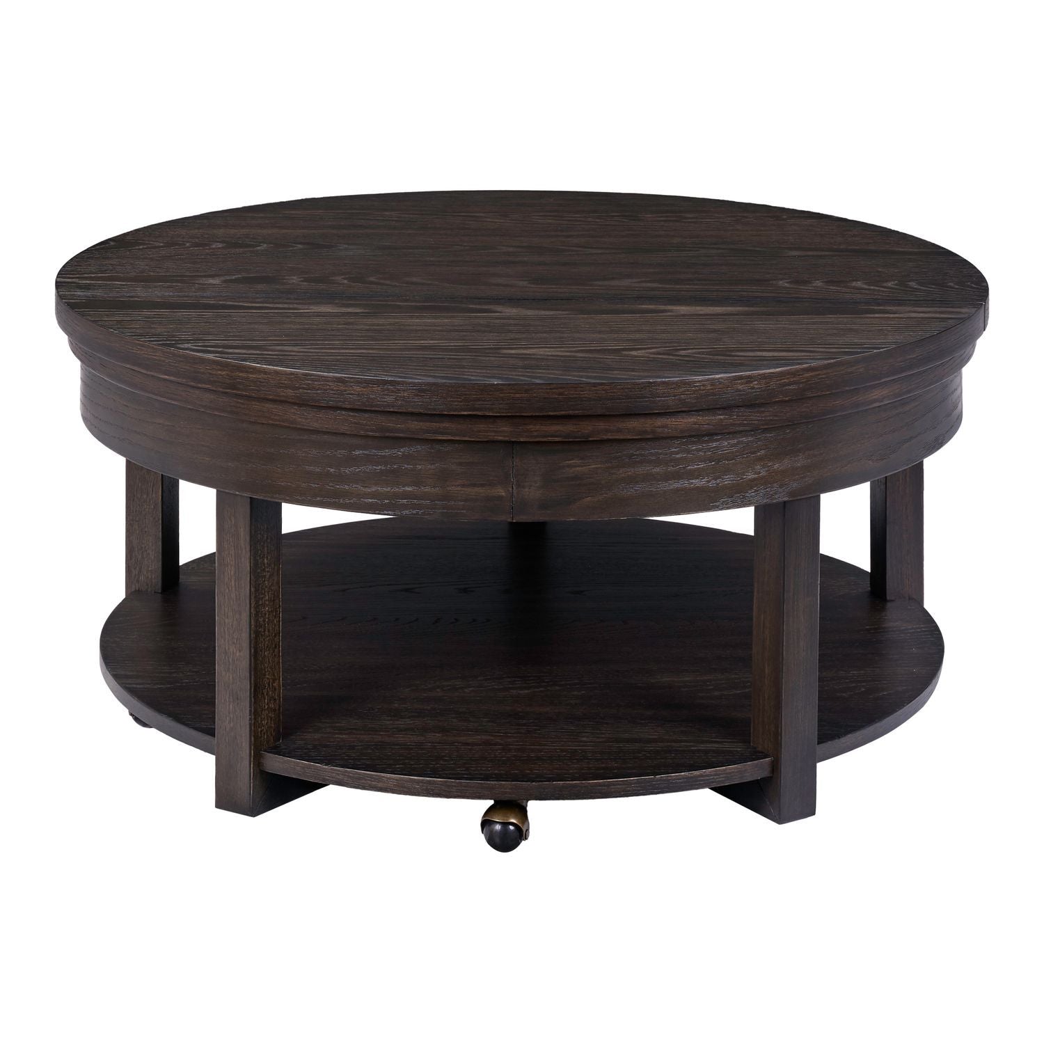 Weston - Round Lift Top Cocktail Table - Brown - Hornell Furniture Outlet