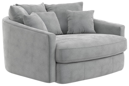 Matty - Round Accent Cuddle Chaise - Hornell Furniture Outlet