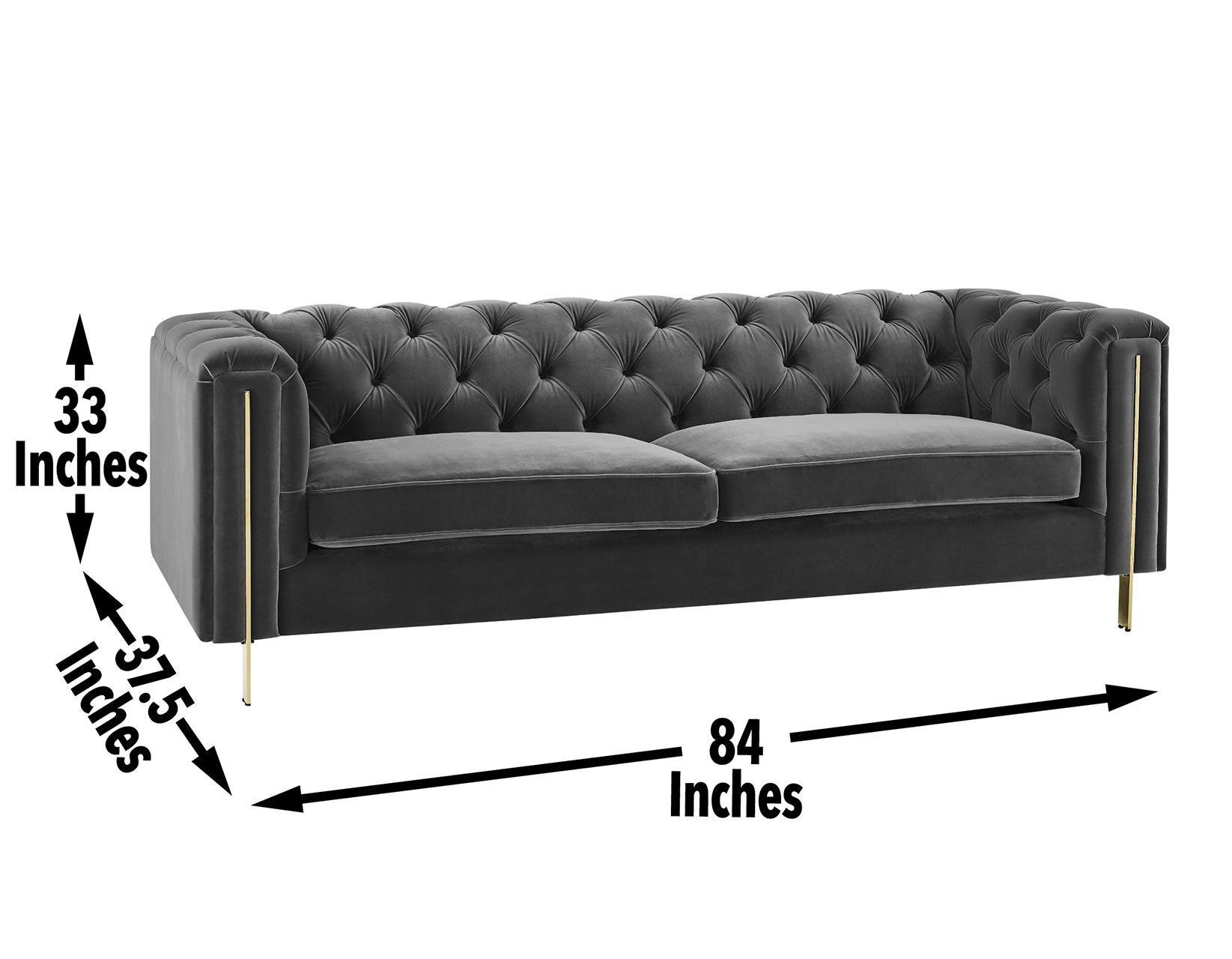 Charlene - Velvet Sofa And Loveseat - Hornell Furniture Outlet