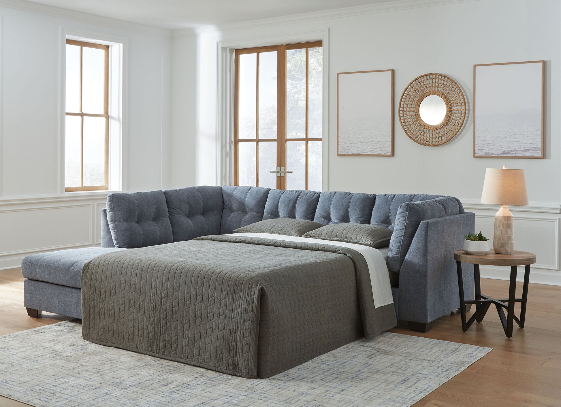 Marleton - Sleeper Sectional - Hornell Furniture Outlet
