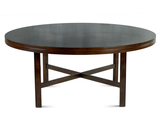 Hartford - Round Dining Table - Dark Brown - Hornell Furniture Outlet