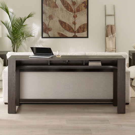 Lennox Hill - Console Bar Table - Light Brown - Hornell Furniture Outlet