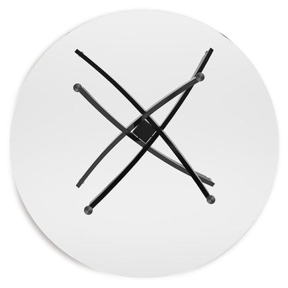 Pharwynn - Black - Round Dining Room Table - Hornell Furniture Outlet
