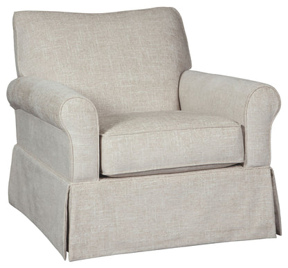 Searcy - Quartz - Swivel Glider Accent Chair - Hornell Furniture Outlet