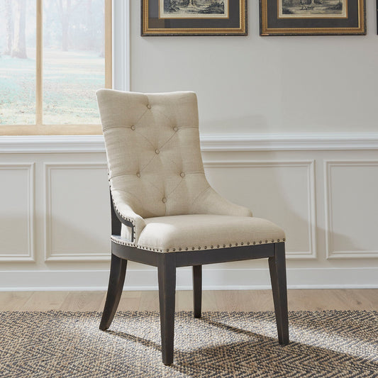 Americana Farmhouse - Upholstered Shelter Side Chair - Hornell Furniture Outlet