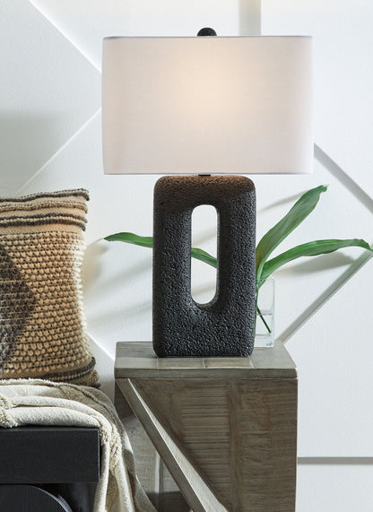 Wimmings - Black - Poly Table Lamp (Set of 2) - Hornell Furniture Outlet
