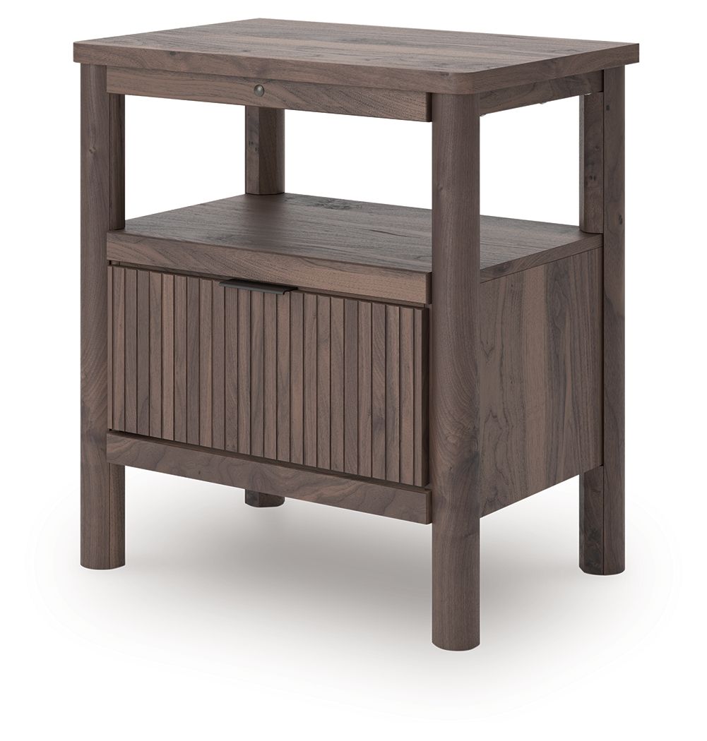 Pamytta - One Drawer Night Stand - Brown - Hornell Furniture Outlet
