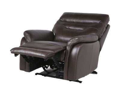 Fortuna - Dual Power Recliner - Coffee - Hornell Furniture Outlet