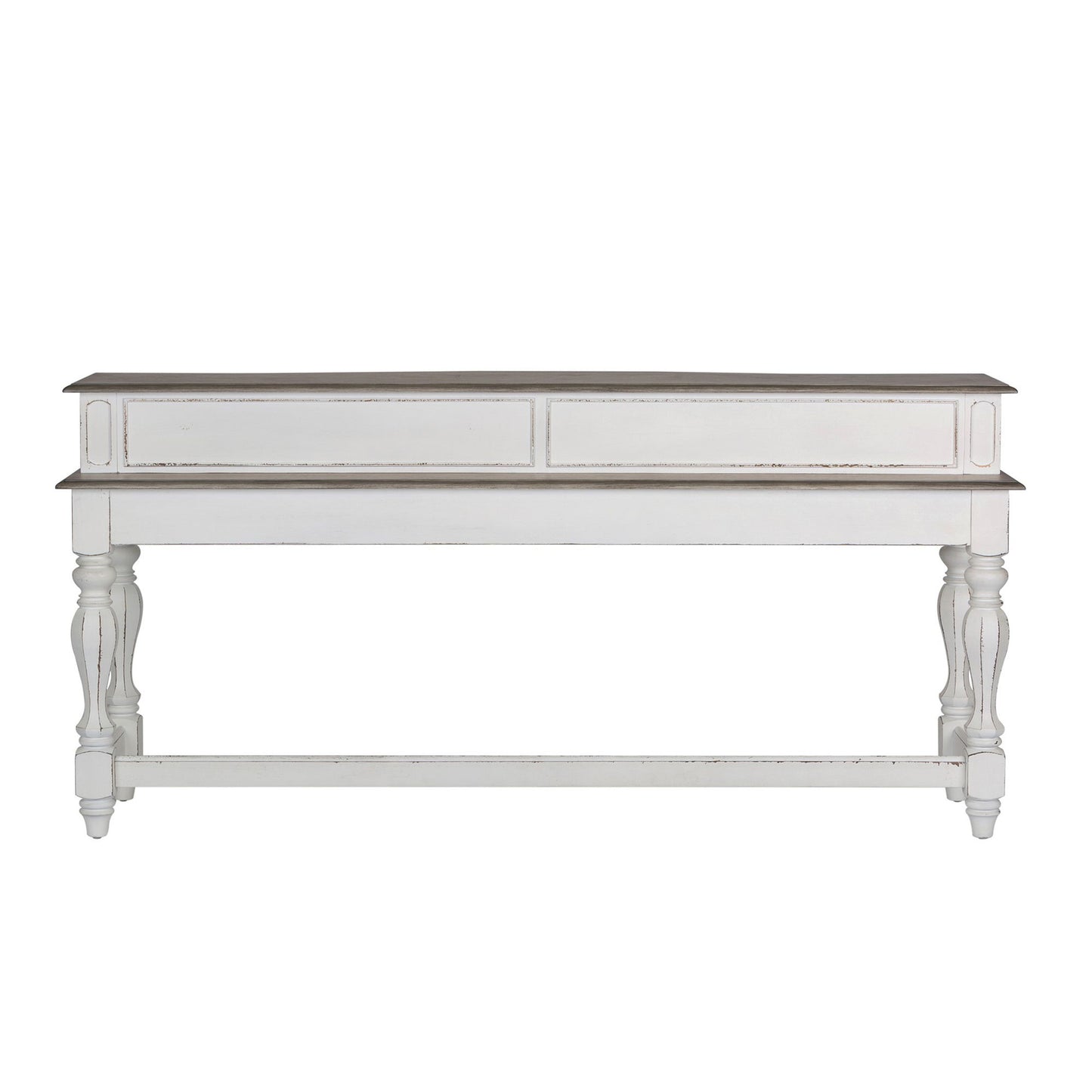 Magnolia Manor - Console Bar Table - White - Hornell Furniture Outlet