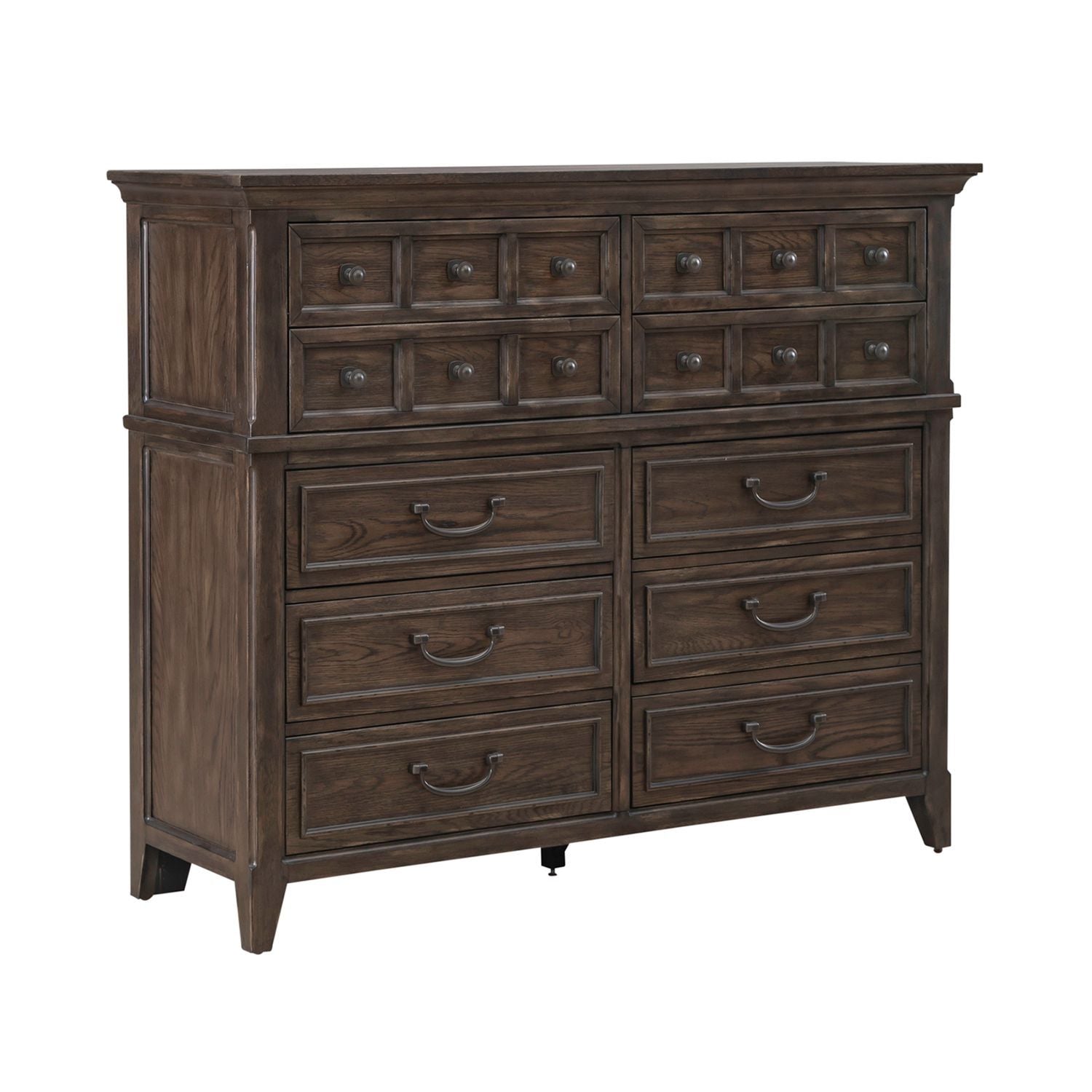 Paradise Valley - 10 Drawer Chesser - Dark Brown - Hornell Furniture Outlet