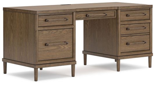 Roanhowe - Brown - Home Office Desk - Hornell Furniture Outlet