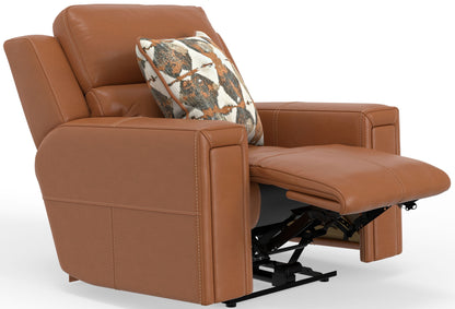 Arezzo - Power Headrest Power Lay Flat Recliner With Zero Gravity/Extended Ottoman
