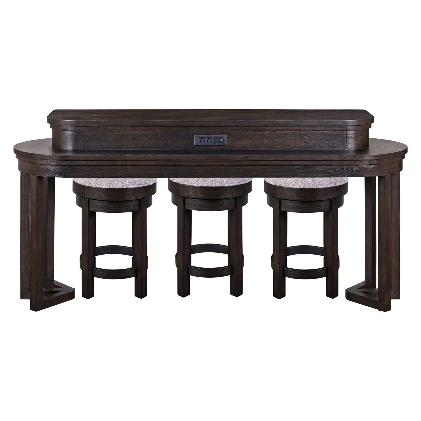 Weston - 4 Piece Bar Set - Brown - Hornell Furniture Outlet