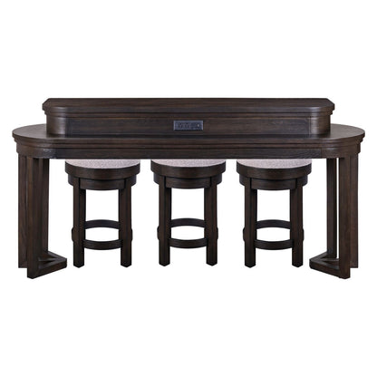Weston - 4 Piece Bar Set - Brown - Hornell Furniture Outlet