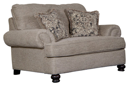 Freemont - Chair And a Half - Pewter - Hornell Furniture Outlet
