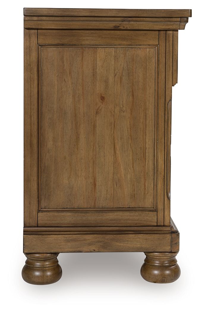 Feddinger - Medium Brown - Two Drawer Night Stand - Hornell Furniture Outlet