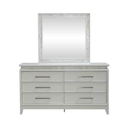 Reflections - Dresser & Mirror - White - Hornell Furniture Outlet