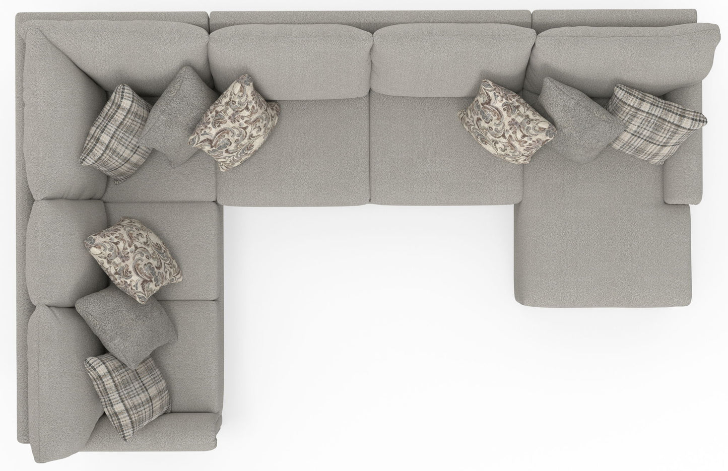 Livingston - Sectional With Comfort Coil Seating And Accent Pillows Included - Hornell Furniture Outlet