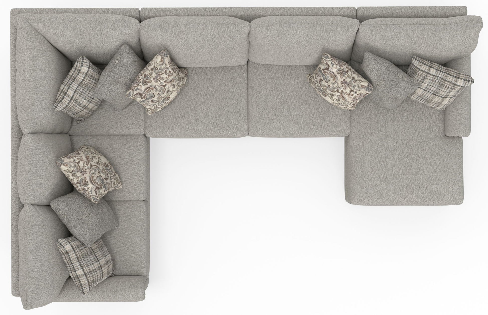 Livingston - Sectional With Comfort Coil Seating And Accent Pillows Included - Hornell Furniture Outlet