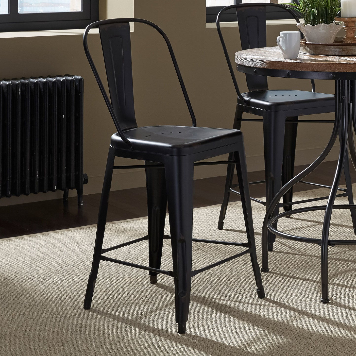 Vintage Series - Bow Back Counter Chair - Hornell Furniture Outlet