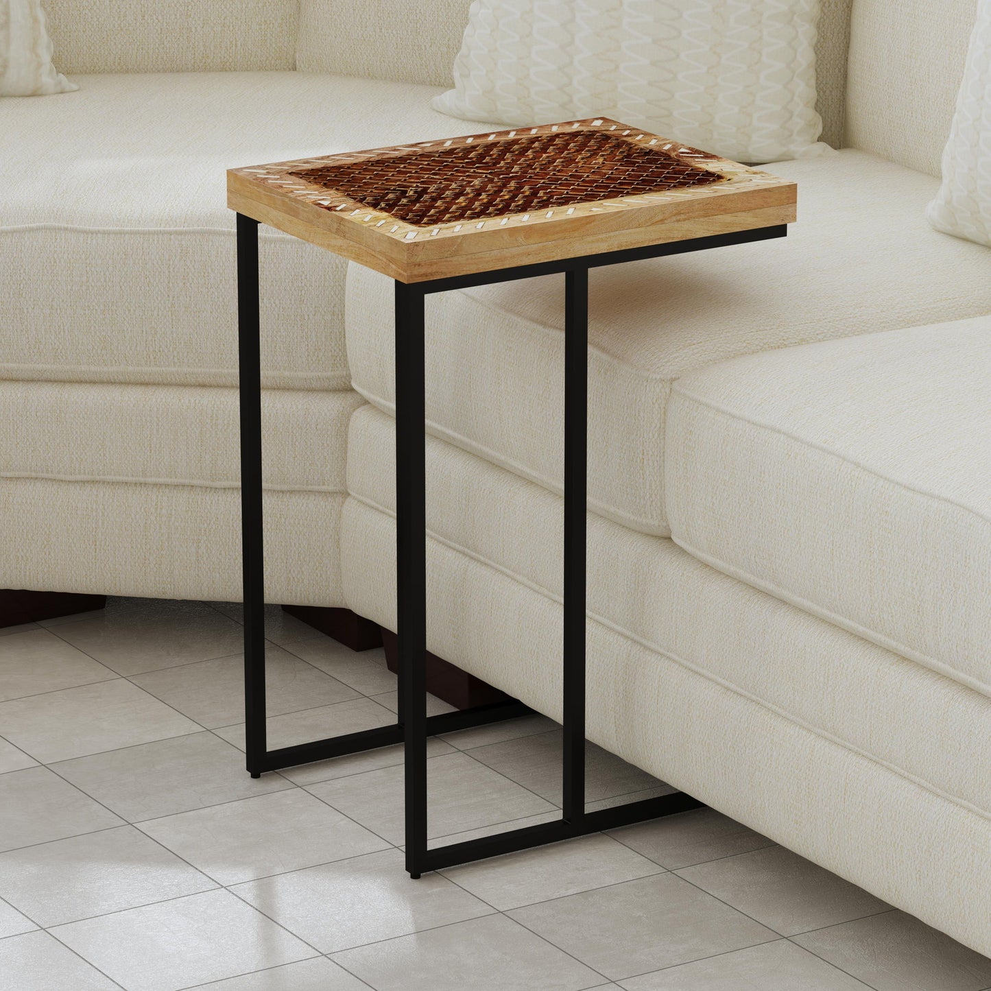 Parris - Sofa Server Table - Light Brown - Hornell Furniture Outlet