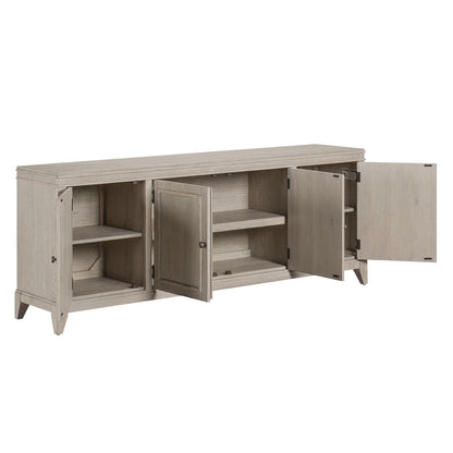 New Haven - 82'' TV Console - Sanctuary White - Hornell Furniture Outlet