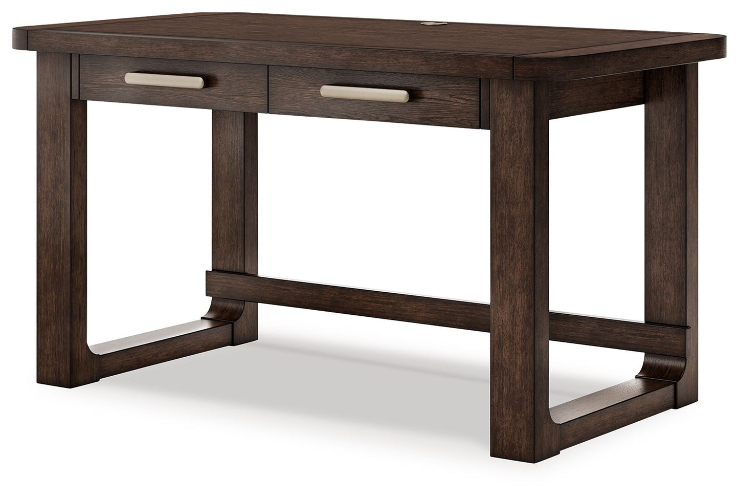 Breckington - Dark Brown - Home Office Desk - Hornell Furniture Outlet