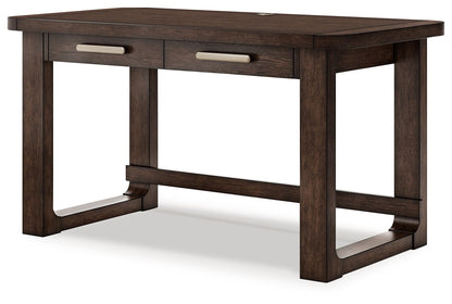 Breckington - Dark Brown - Home Office Desk - Hornell Furniture Outlet