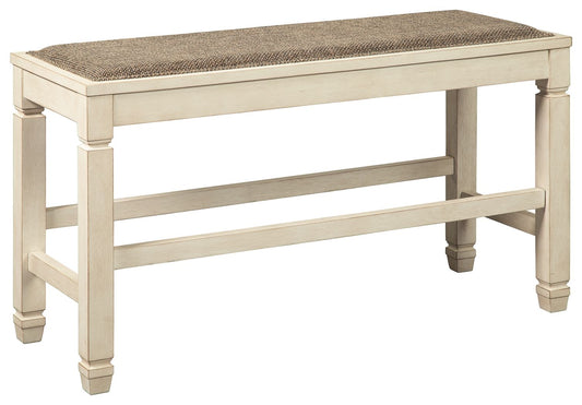 Bolanburg - Beige - DBL Counter UPH Bench - Hornell Furniture Outlet