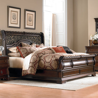 Arbor Place - Sleigh Bed - Hornell Furniture Outlet