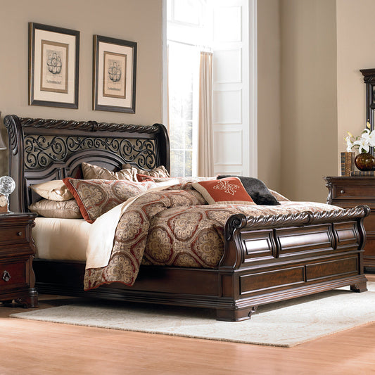 Arbor Place - Sleigh Bed - Hornell Furniture Outlet
