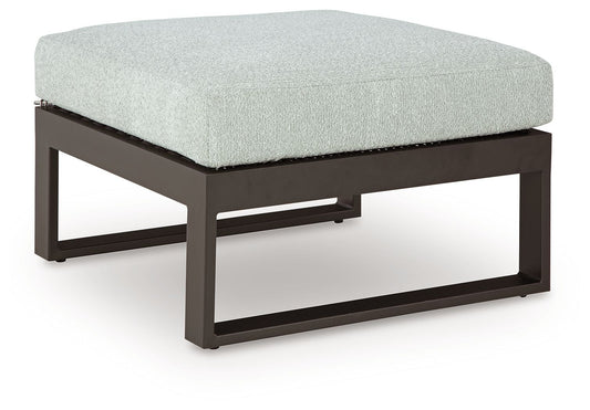 Beachloft - Black / Gray - Ottoman With Cushion - Hornell Furniture Outlet