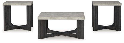 Sharstorm - Two - tone Gray - Occasional Table Set (Set of 3) - Hornell Furniture Outlet