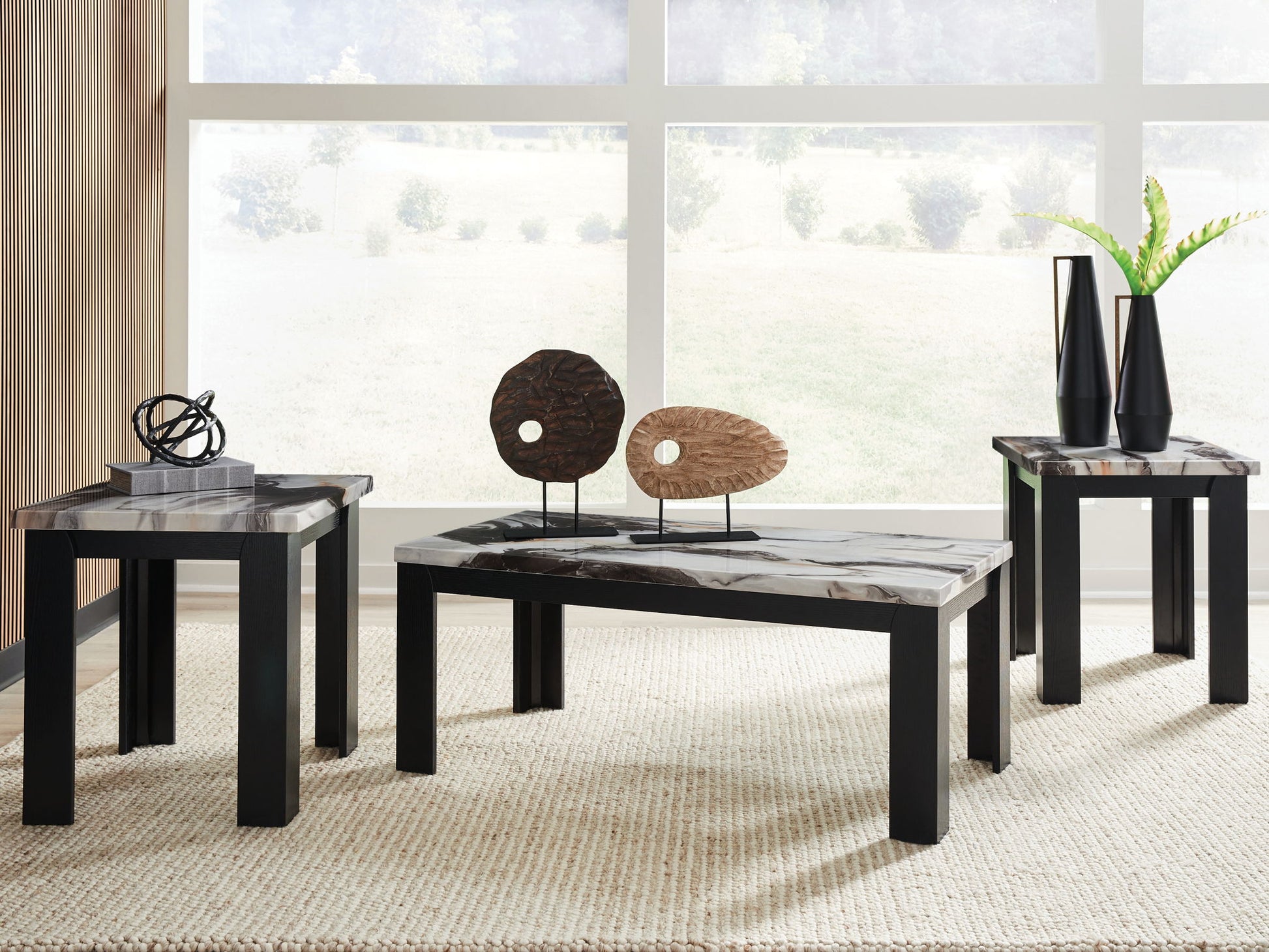 Jazmore - Dark Brown - Occasional Table Set (Set of 3) - Hornell Furniture Outlet