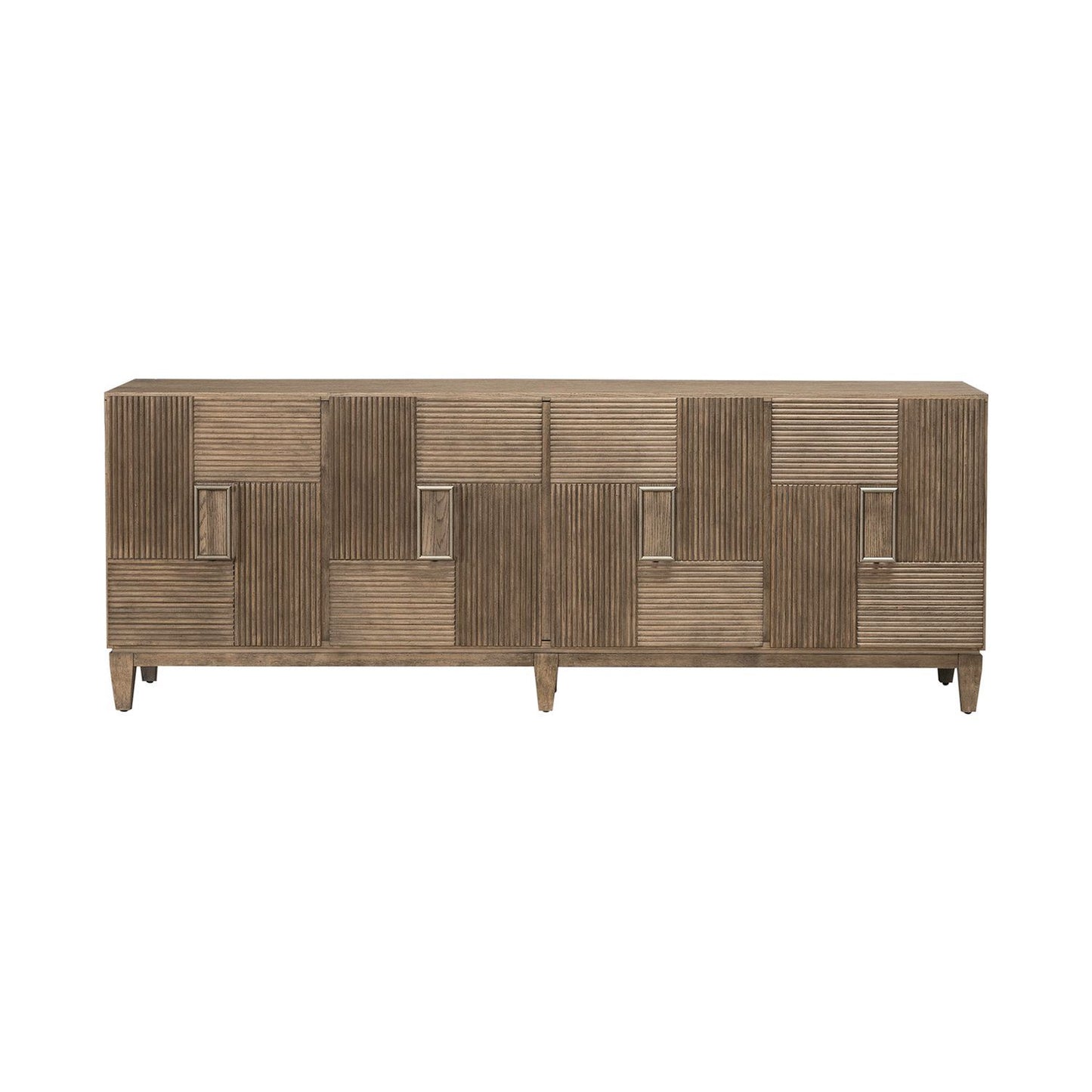 Serenity - 82" Accent TV Console - Burnished Beige - Hornell Furniture Outlet