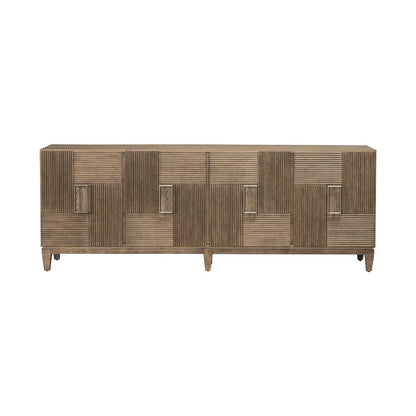 Serenity - 82" Accent TV Console - Burnished Beige - Hornell Furniture Outlet