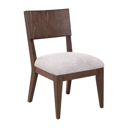 Cascade Falls - Panel Back Side Chair (RTA) - Brown - Hornell Furniture Outlet