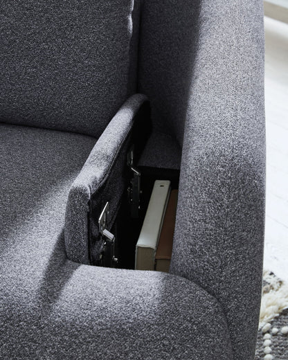 Alainmont Next - Gen Nuvella - Swivel Power Recliner - Hornell Furniture Outlet
